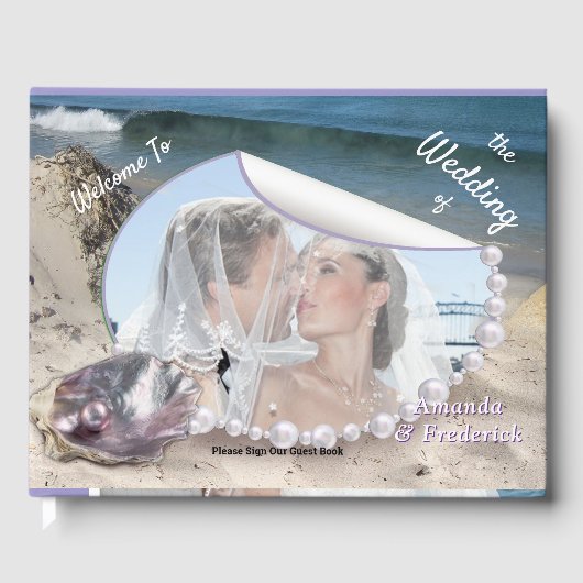真珠の母は液体の渦巻きのように結合 ゲストブック (正面)