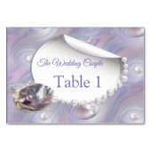 真珠の母は液体の渦巻きのように結合 テーブルナンバー (正面)