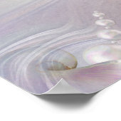 真珠の母は液体の渦巻きのように結合 ポスター (角)