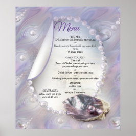 真珠の母は液体の渦巻きのように結合 ポスター