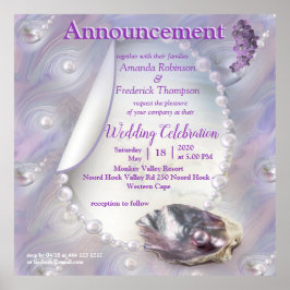 真珠の母は液体の渦巻きのように結合 ポスター