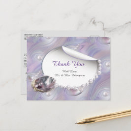 真珠の母は液体の渦巻きのように結合 ポストカード