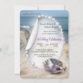 真珠の母は液体の渦巻きのように結合 招待状 (正面)