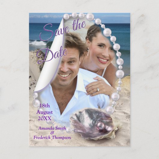 真珠の母は液体の渦巻きのように結合 案内ポストカード (正面)