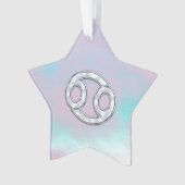 真珠の母スタイルがんシンボル星占い オーナメント (正面)