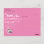 真珠の母与えはベビーガールへの誕生 ポストカード (裏面)