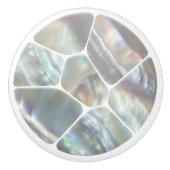 真珠の母 – ボロノイ細胞モザイク セラミックノブ (正面)