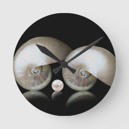 真珠の母 ラウンド壁時計