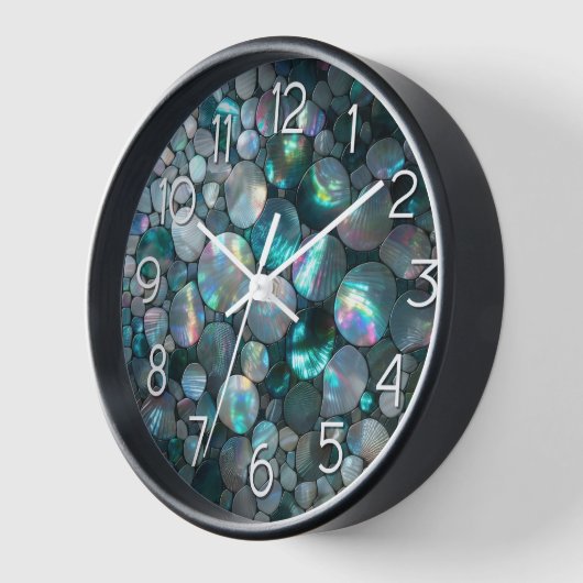 真珠の母 壁時計 (傾斜)