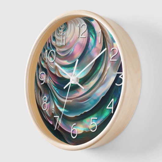 真珠の母 壁時計 (傾斜)