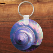 真珠の海の熱帯性乳白色の母親 キーホルダー (正面)