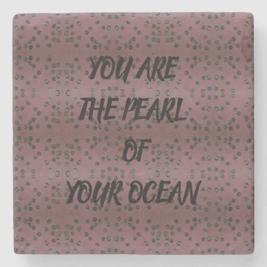 真珠の海 ストーンコースター (正面)