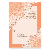 真珠の珊瑚の座席表のコーナ結婚ーレース テーブルナンバー (正面)