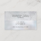 真珠の番号パターン – 会計士 名刺 (裏面)