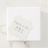 真珠の白い銀の後は幸せに続結婚く フェイバータグ (インサイチュ)