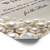 真珠の知恵ブライダルシャワー ポスター (角)