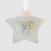 真珠の結婚30周年記念 オーナメント (裏面)