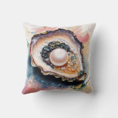 真珠の絵を描牡蠣 クッション (裏面)