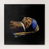 真珠の絵画イヤリングを持つフェルメールのスプフプス ジグソーパズル (横)