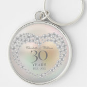 真珠の美しい結婚30周年記念 キーホルダー (正面)