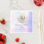 真珠の美しい結婚30周年記念 スタンダードカクテルナプキン (インサイチュ)
