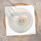 真珠の美しい結婚30周年記念 スタンダードカクテルナプキン