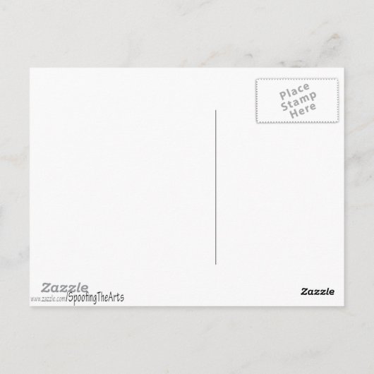 『真珠の耳飾りの少女』さるチンパンジー ポストカード (裏面)