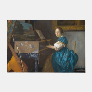 『真珠の耳飾りの少女』(しんじゅのみみきのしょうじょ、Lady Seated at a Virgin ドアマット