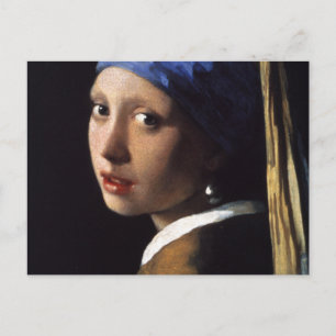 『真珠の耳飾りの少女』（しんじゅのみみだれのしょうじょ、Girl with a Pearl Earr ポストカード