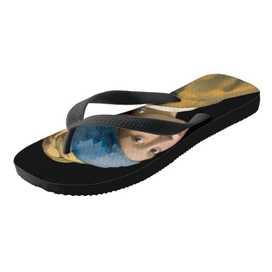 『真珠の耳飾りの少女』（じんしゅの耳飾りのしょうじょ） ビーチサンダル (アングル)