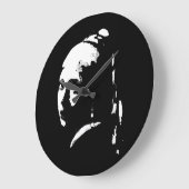 真珠の耳飾りの少女 抽象壁掛け時計 ラージ壁時計 (傾斜)