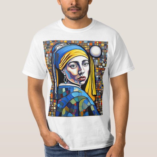 真珠の耳飾りの少女 1 Tシャツ (正面)
