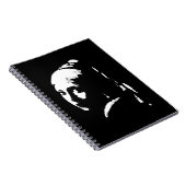 真珠の耳飾りの抽象的な少女 ノートブック (右側)