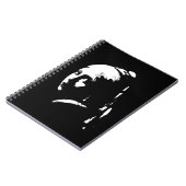 真珠の耳飾りの抽象的な少女 ノートブック (左側)