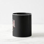 真珠の花のママ バーシティ マザーフッド アート マグカップ (中央)