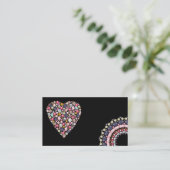 真珠の装飾 名刺 (スタンド正面)