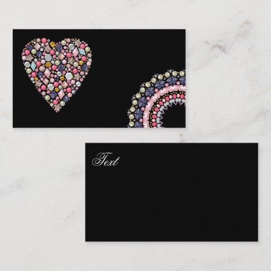 真珠の装飾 名刺 (正面/裏面)