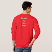 真珠の誕生石 – 6月Tシャツ Tシャツ (裏面フル)