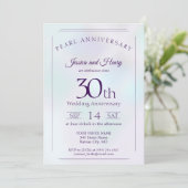 真珠の輝き 30周年記念結婚式 招待状 (スタンド正面)
