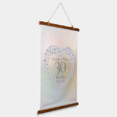 真珠の輝き 30周年記念 吊り下げ型タペストリー (傾斜あり)