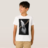 真珠の雑色のCockatielはTシャツをからかいます Tシャツ (正面フル)