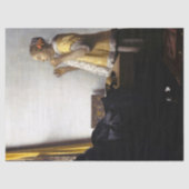 『真珠の首飾りの少女』（ジョンスト・フェルメール） 薄葉紙 (正面)