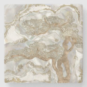 真珠の黄金の木の母 ストーンコースター (正面)