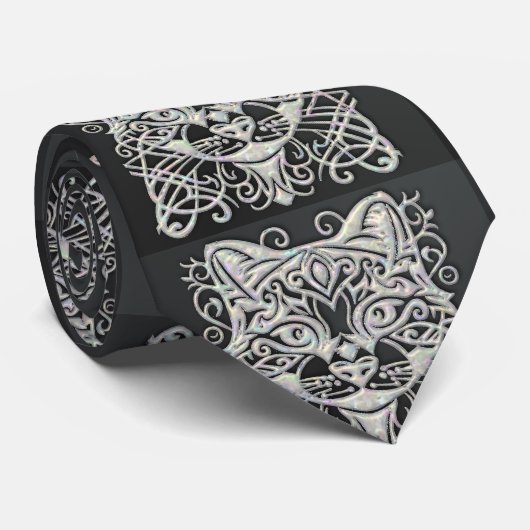 真珠の黒母 ネクタイ (ロール)