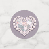 真珠の30周年結婚ハート写真 コンフェッティ (スモール正面)