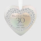 真珠の30周年記念フォト オーナメント (正面)