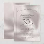 真珠の30周年記念結婚式 招待状 (正面/裏面)