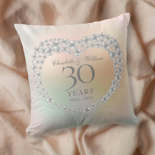 真珠の30周年記念 クッション