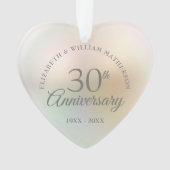 真珠の30回目結婚記念日 オーナメント (正面)