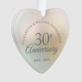 真珠の30回目結婚記念日 オーナメント (正面)